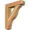 Ekena Millwork Funston Craftsman Rough Sawn Bracket w/ Offset Brace, Western Red Cedar, 6"W x 24"D x 28"H BKT0604X24X28FST04RWR - alternate 1